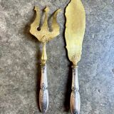 Silver and gilt fish serving cutlery no. 1