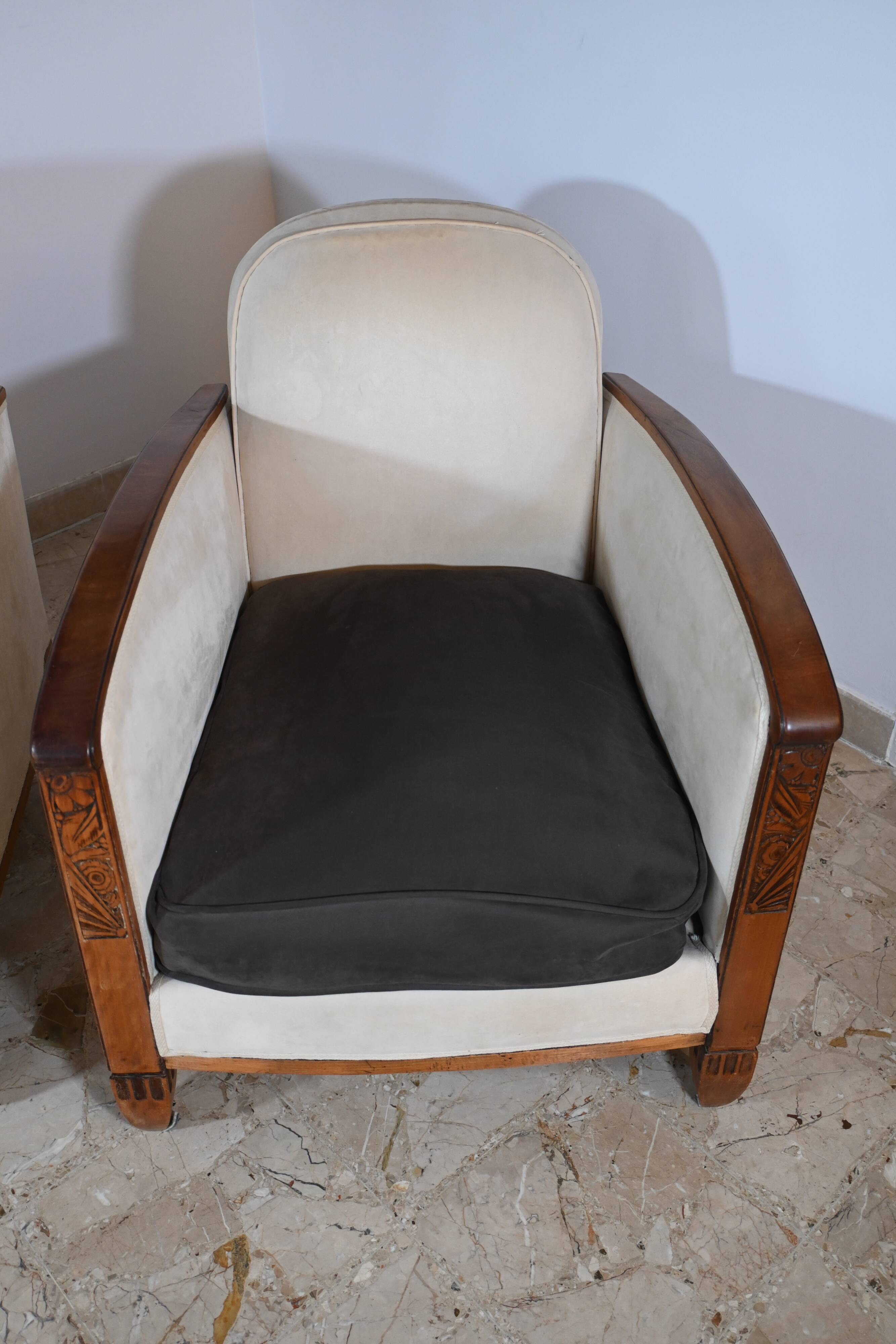 Pair of Art Deco armchairs from the 1930s