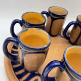 Cider service, Odetta HB Quimper, mugs and tray