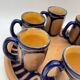 Cider service, Odetta HB Quimper, mugs and tray