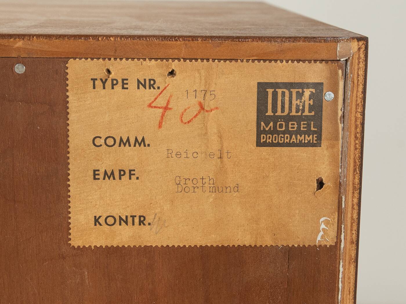 Classic chest of drawers from the 1950s by Oldenburger Möbelwerkstätten