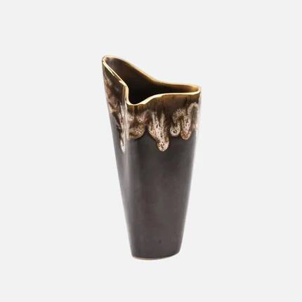 Vase vintage forme libre organique - céramique numérotée 1246/23 - style mid-century