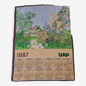 Tea towel 1987 - new - vintage