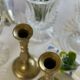 Pair of brass candlesticks