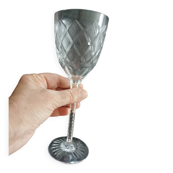 Verres à pied. Verre en cristal. 5 verres.