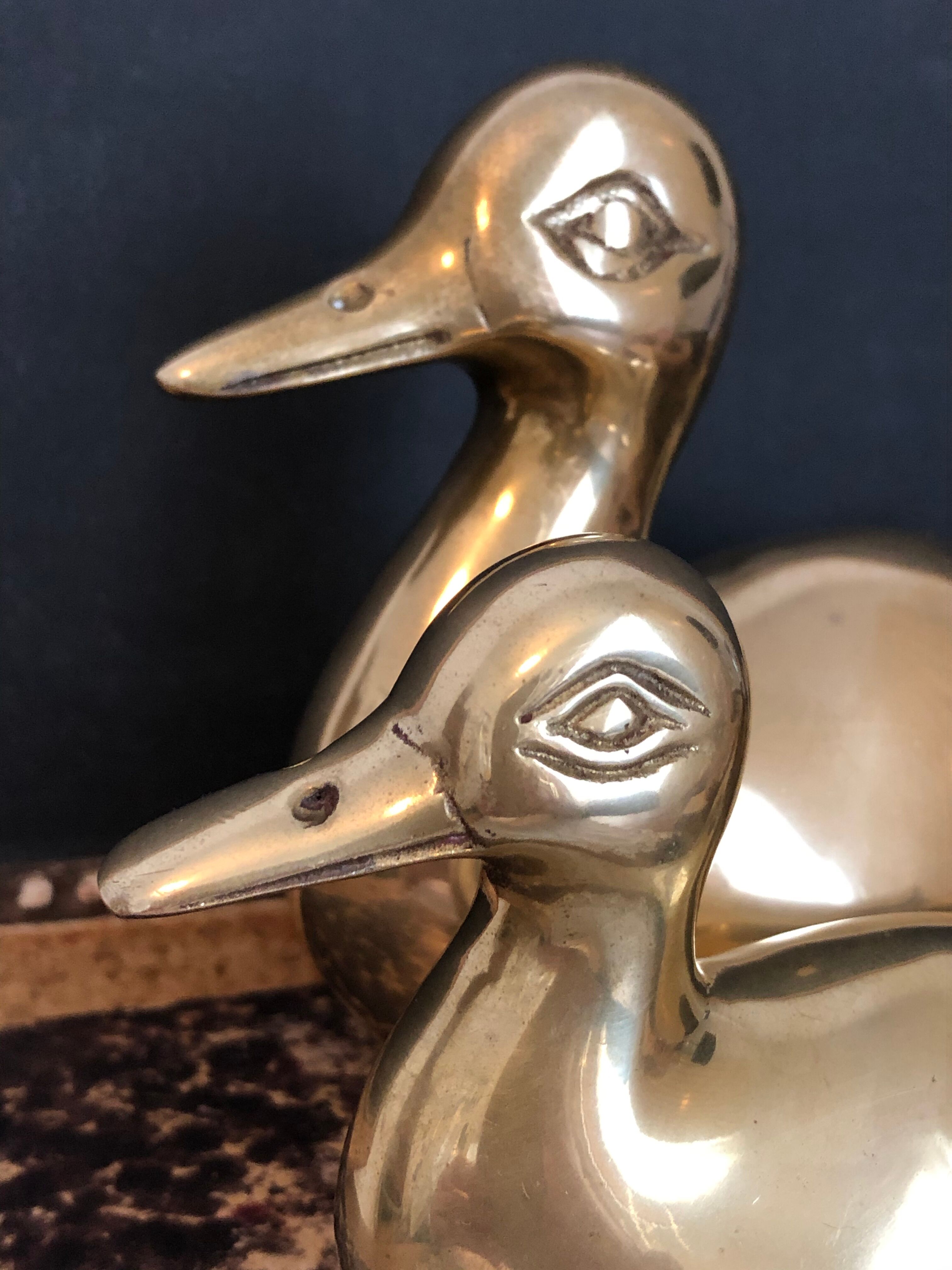 Brass ducks