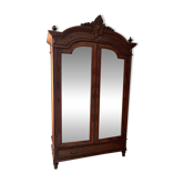 Armoire à glace de style Henri II – fin XIXᵉ siècle – fronton sculpté