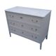 Commode style L XVI white marble