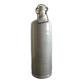 Grey glazed stoneware bottle