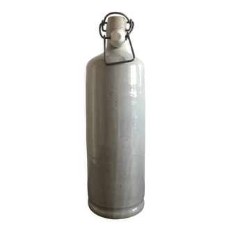 Grey glazed stoneware bottle