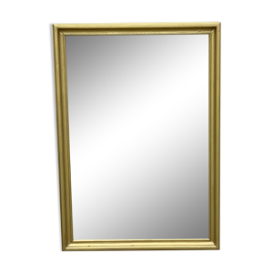 Miroir en bois patine doré à
