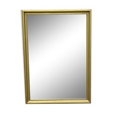 Miroir en bois patine doré à poser