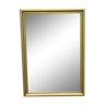 Golden patina wooden mirror to stand
