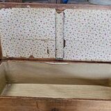 Ancienne Maie Ou Coffre En Bois Naturel Avec Un Tiroir