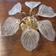 Murano glass ceiling lamp, Navaresi, Italy, 1980s