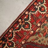 Tapis persan vintage en laine rouge tissée à la main - 211x306cm
