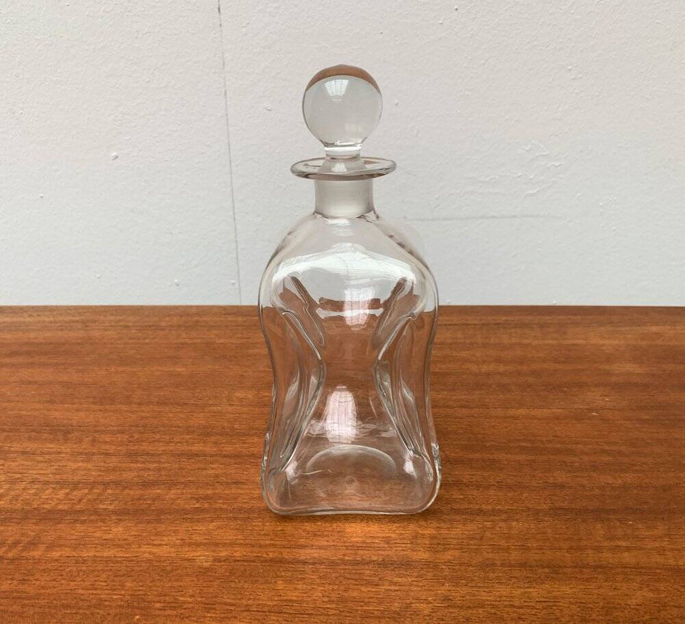 Vintage glass bottle Kluk Kluk Danish from Holmegaard