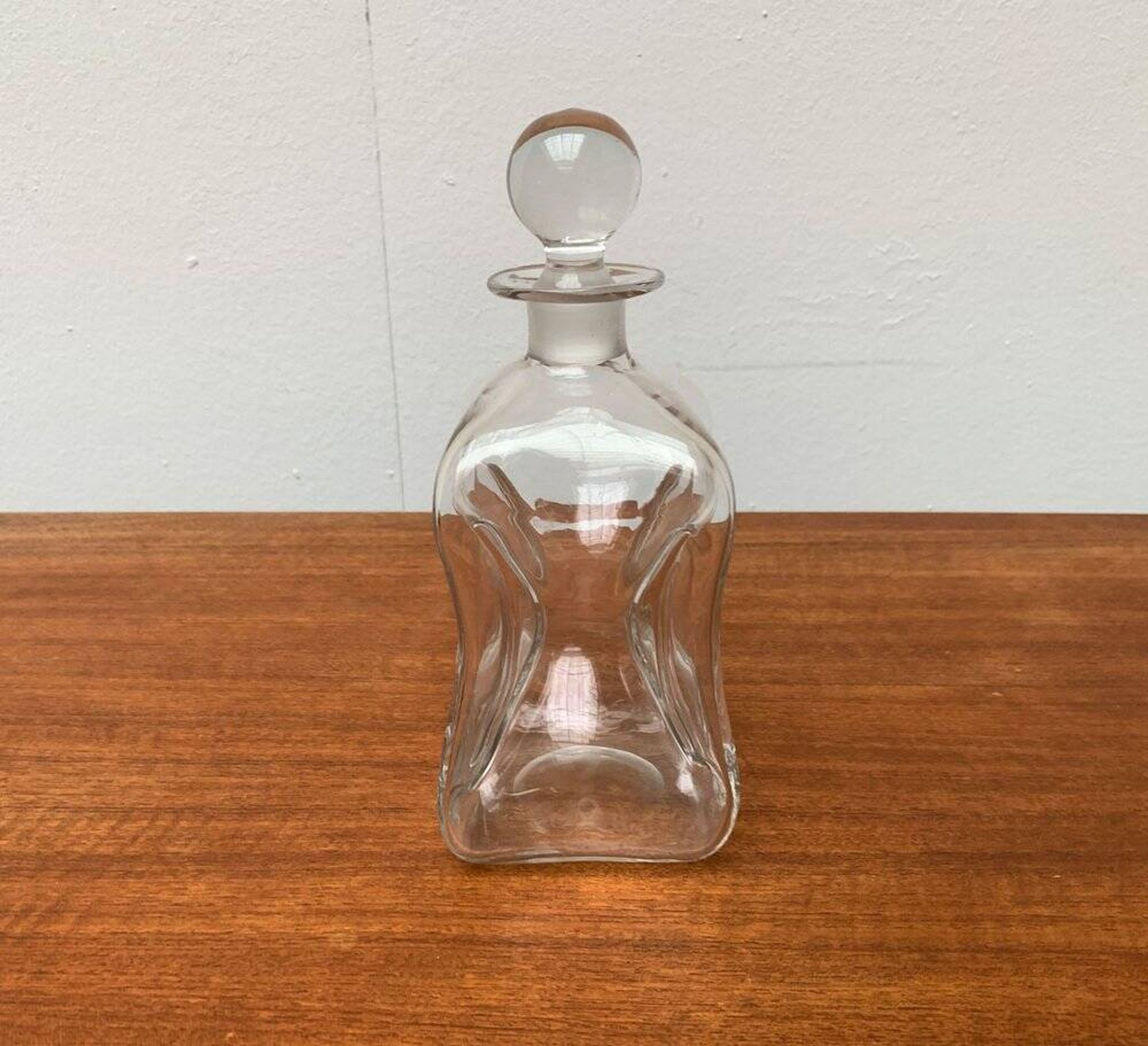 Bouteille vintage en verre Kluk Kluk danoise de Holmegaard