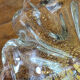 Murano glass ashtray with gold leaf by Barovier and Toso