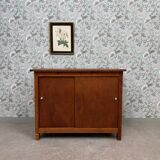 Vintage sideboard with sliding doors