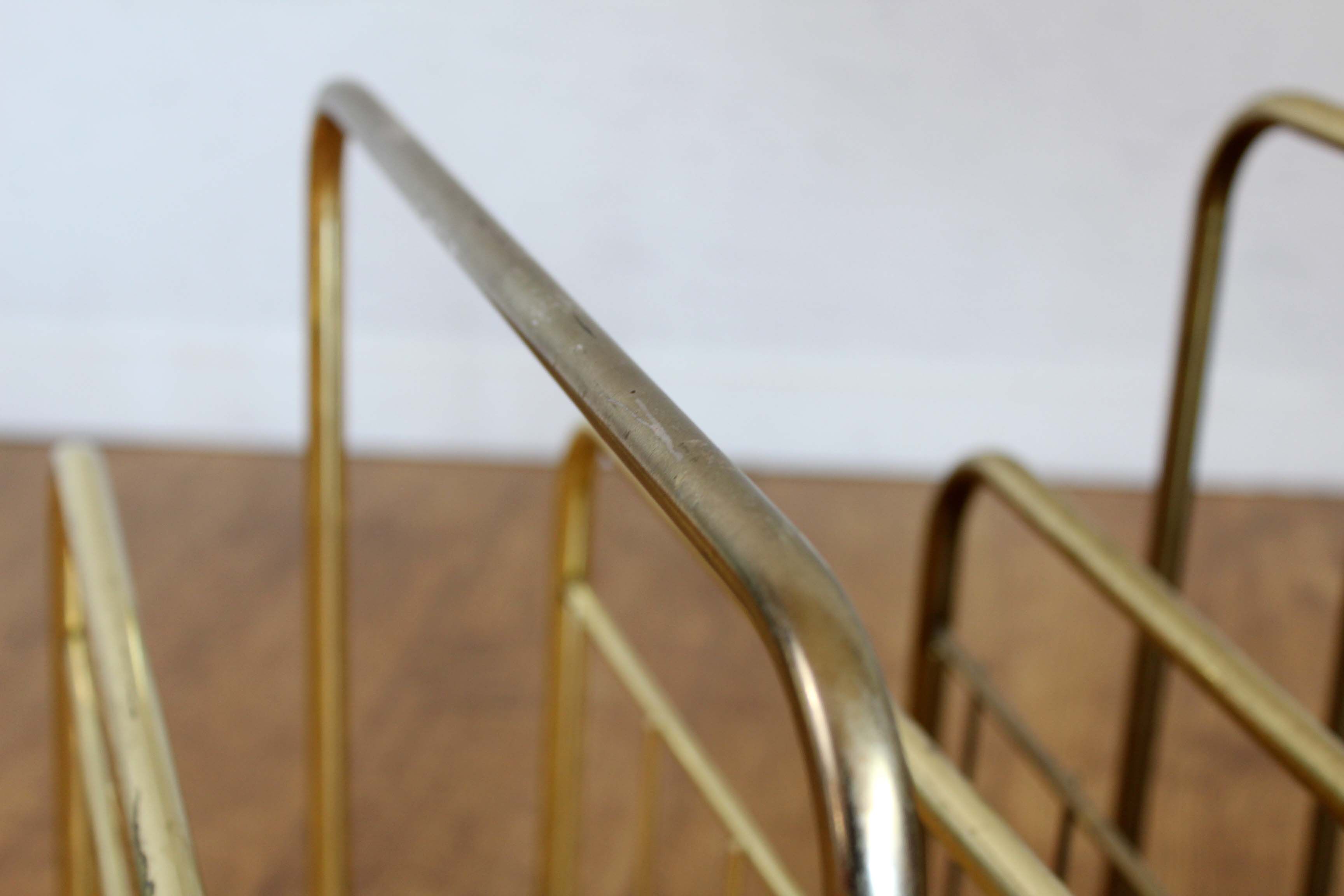 Magazines vintage brass metal door