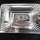 Art Deco cookie jar in chrome metal and glass