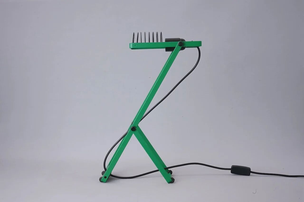First edition Sintesi Tavolo lamp in green by Ernesto Gismondi for Artemide