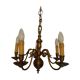 5-pointed gilded bronze chandelier