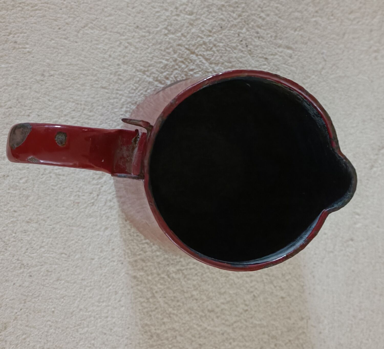 Enamelled sheet milk jug