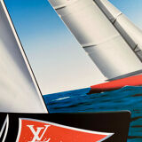 Poster Razzia Louis Vuitton cup Valencia 2007 - Signed by the artist - Large Format - On linen