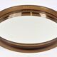 Vintage Round Smoked Brown Acrylic Mirror from Gilac, France, 1970s