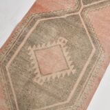 3x12 Pale Red Brown Vintage Runner Rug 80x380Cm SK 21977