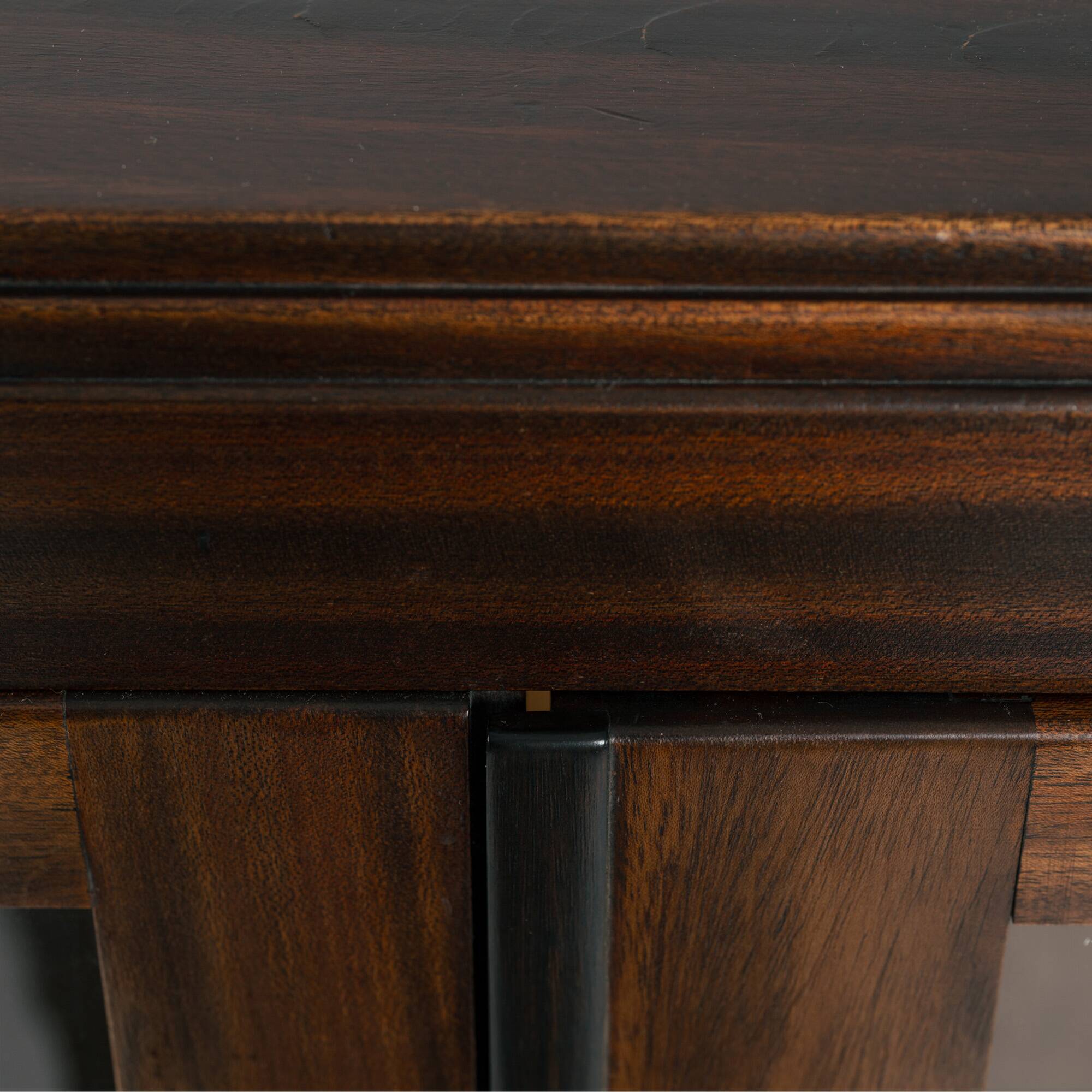 Cabinet Art Déco en noyer et érable œil de perdrix de l'école d'Amsterdam avec portes en verre, années 1930