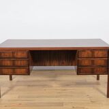 Mid-Century Model 77 Freestanding Desk in Teak from Omann Jun, 1960s
