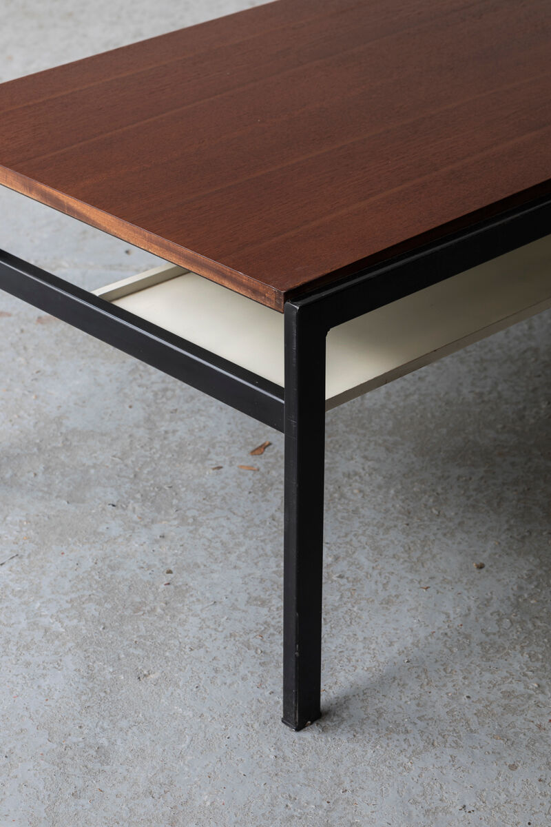 Coffee table, TU04, by Cees Braakman for Pastoe with magazine holder, Holland 1960’s