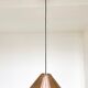 Vintage red Copper aluminium Perforated Hanging Lamp / Pendant