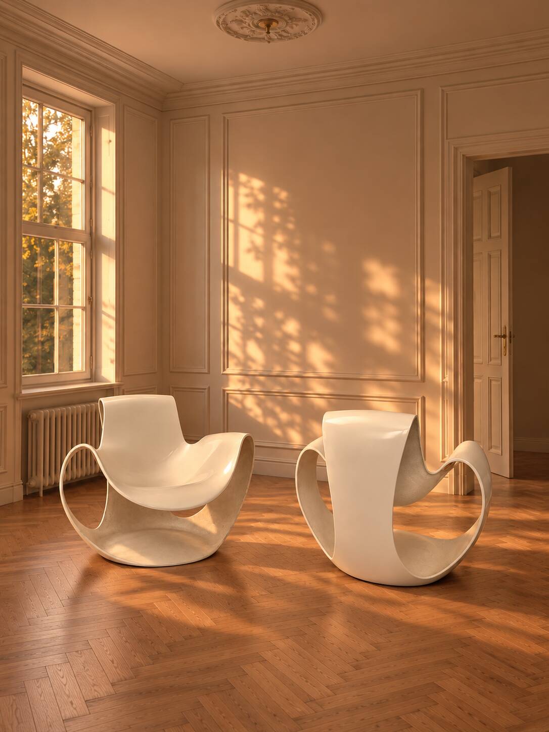 Pair of albatros armchairs - danielle quarante