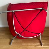 Red Câlin corner armchair by Pascal Mourgue