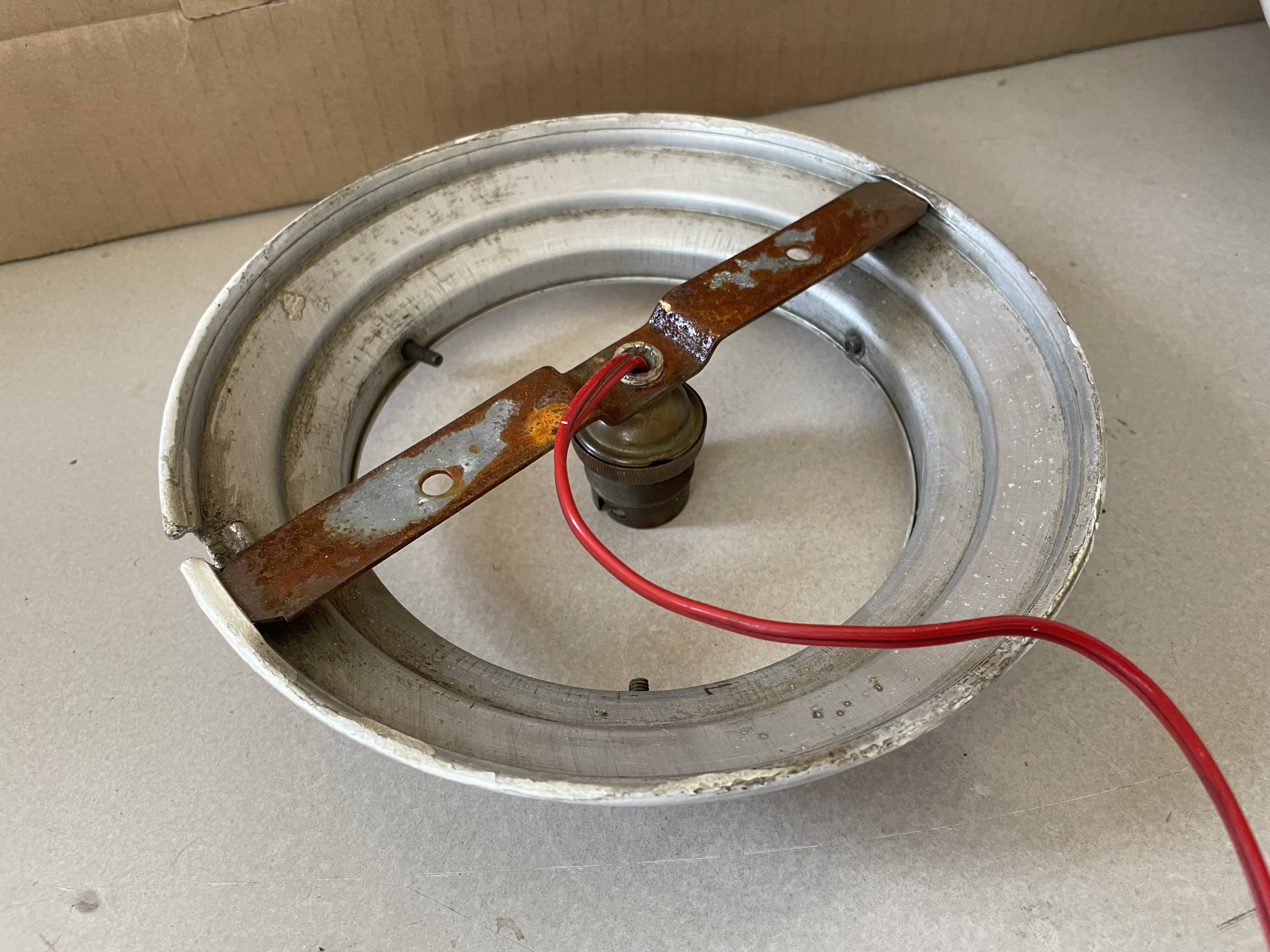 Large old ceiling light D25cm