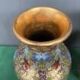 Pair of Chinese bronze vases decorated with cloisonné enamel.
