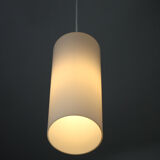 Pair of vintage Danish opaline glass hanging light