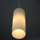 Pair of vintage Danish opaline glass hanging light
