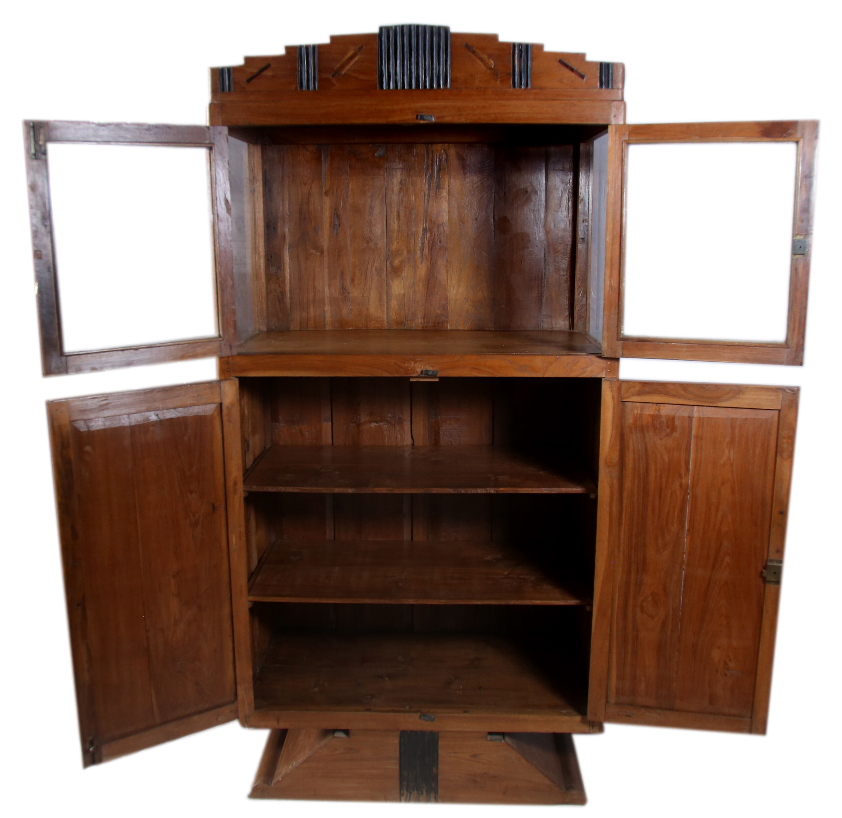Former Art Deco radio furniture in Burmese teak