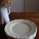 6 flat plates Digoin Sarreguemines ivory model (ø 24,5cm)