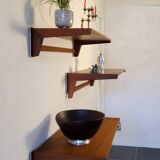 Floating wall shelves by Kai Kristiansen, Denmark, 1960s