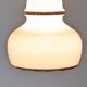 Suspension in white opaline with chrome trim, France circa 1970.