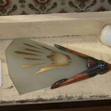 Art Deco corner wall lamp