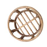 Vintage rattan pouf