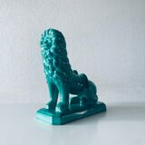 Ceramic lion sculpture