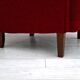 50s, Danish design, refurbished chair, furniture wool, mahogany wood